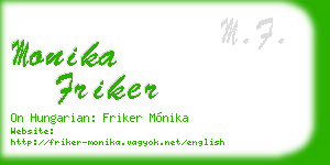 monika friker business card