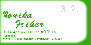 monika friker business card